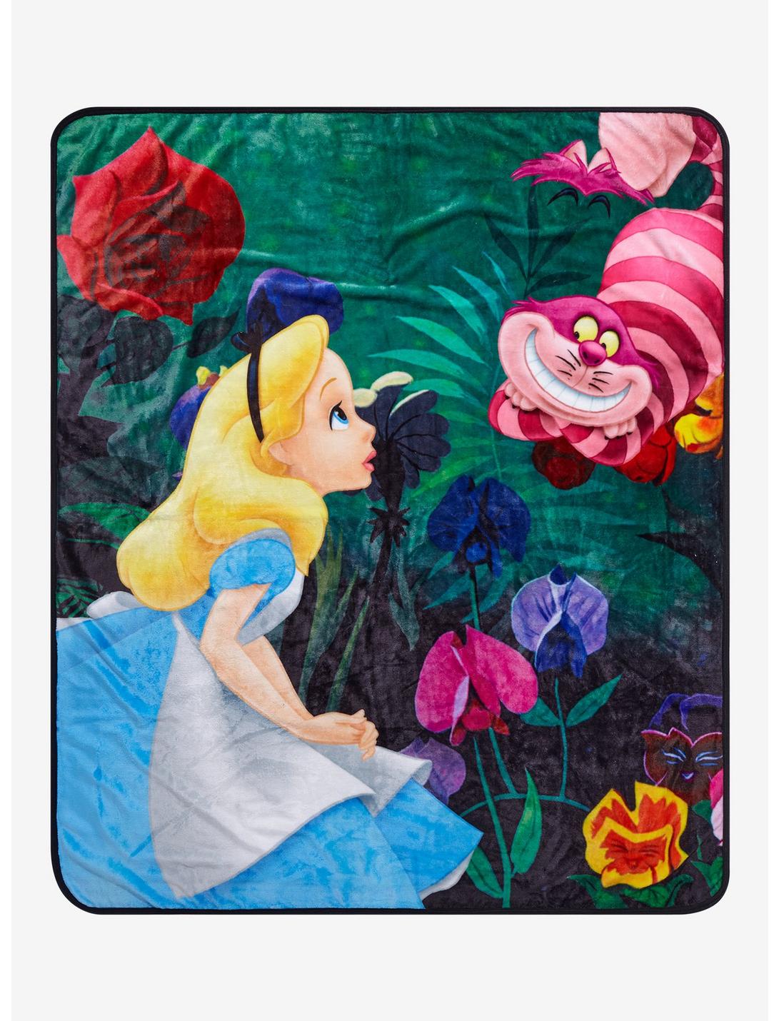 Disney Alice in Wonderland Chesire Cat & Alice Throw - BoxLunch Exclusive, , hi-res