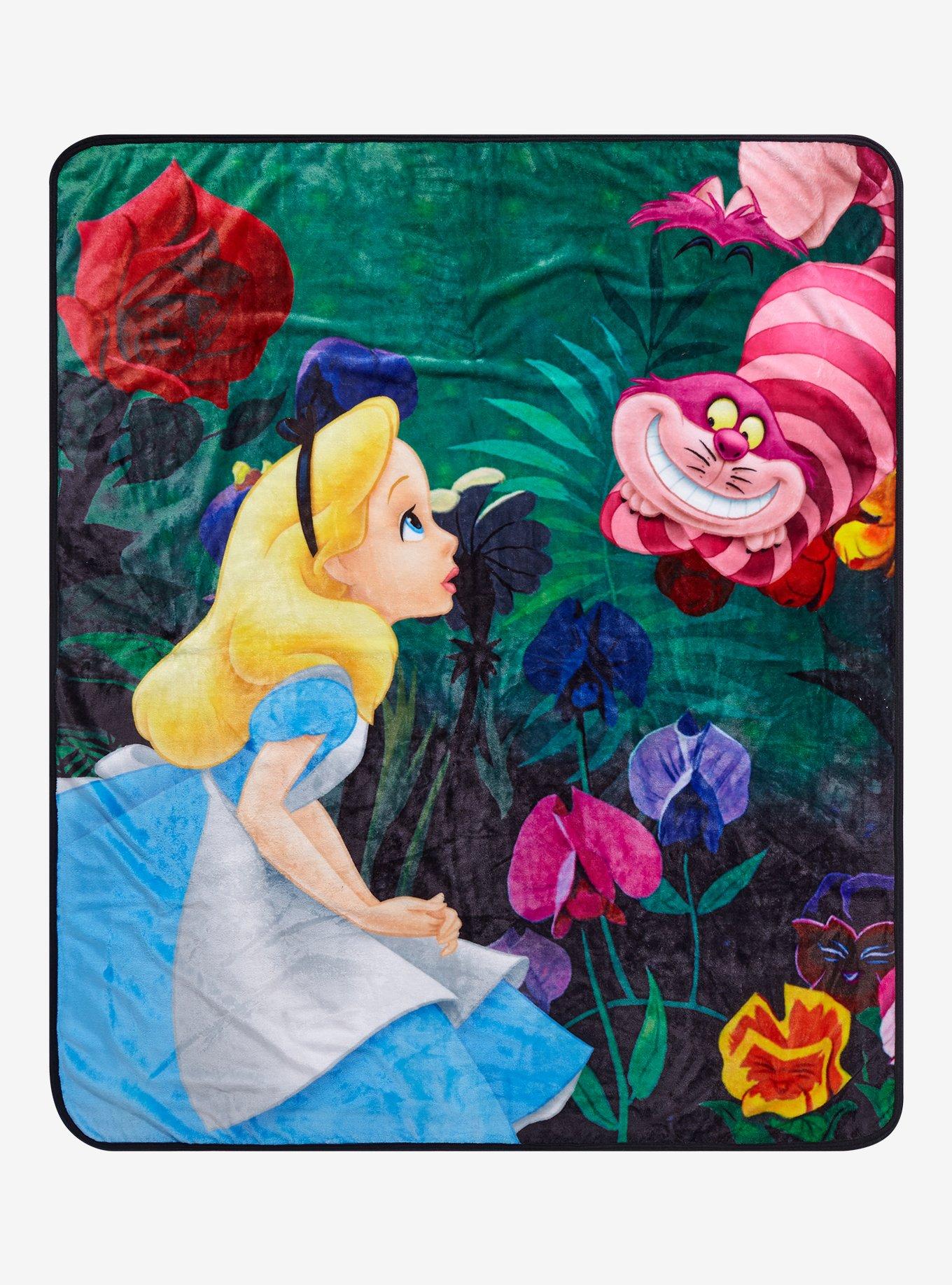 Disney Alice in Wonderland Chesire Cat & Alice Throw - BoxLunch Exclusive, , hi-res