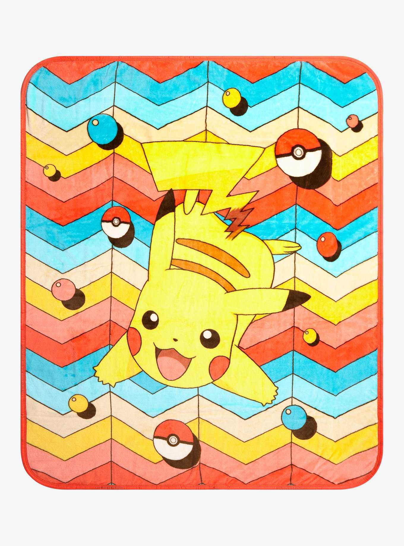 Pokémon Pikachu Colorful Chevron Throw, , hi-res