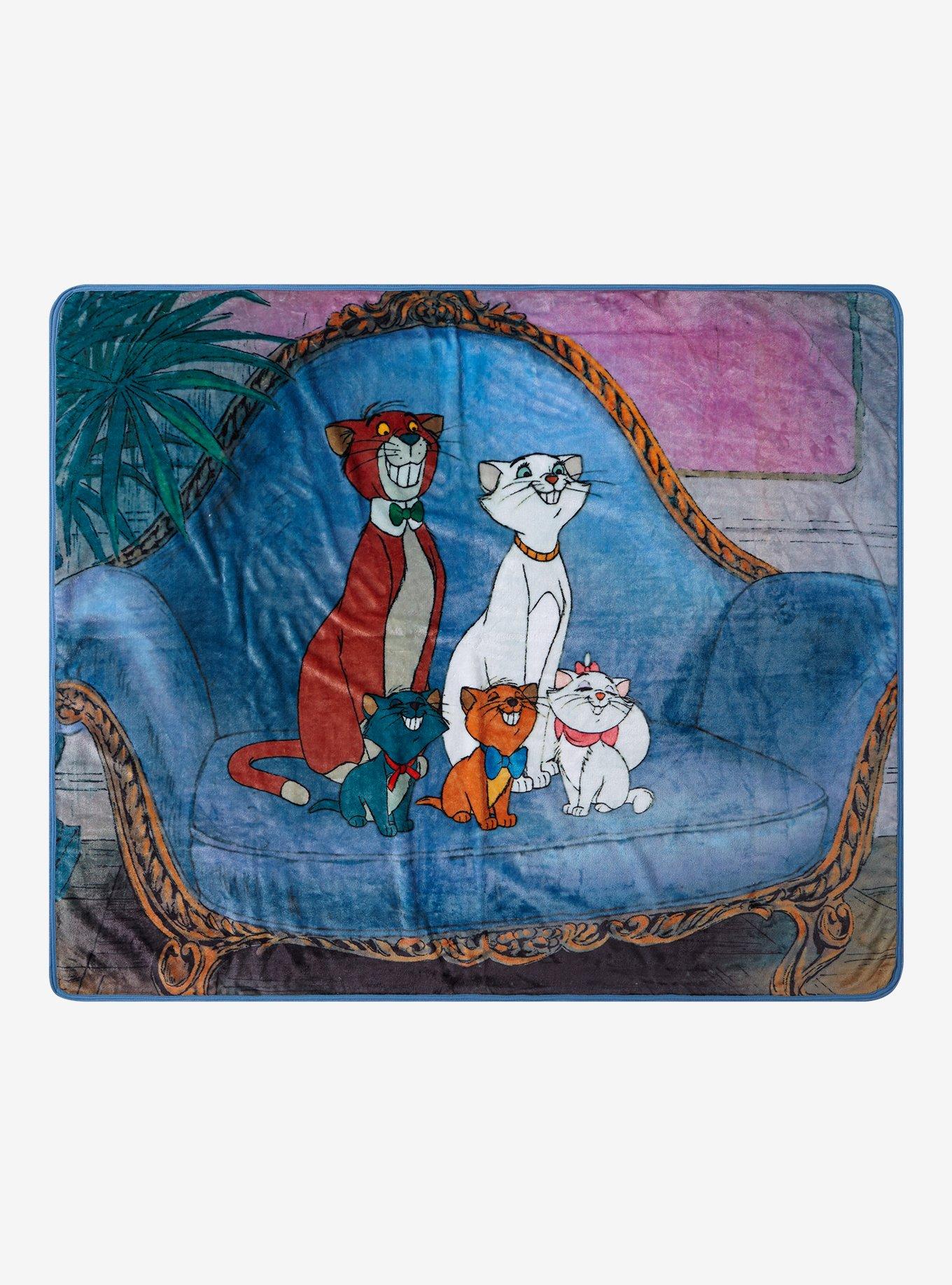 Disney The Aristocats Family Portrait Fleece Throw - BoxLunch Exclusive, , hi-res