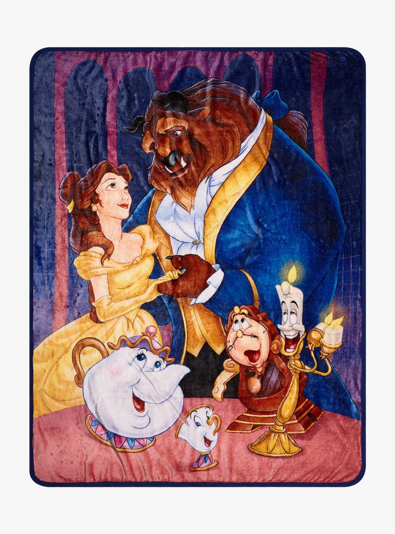 Disney Beauty and the Beast Poster Fleece Throw, , hi-res
