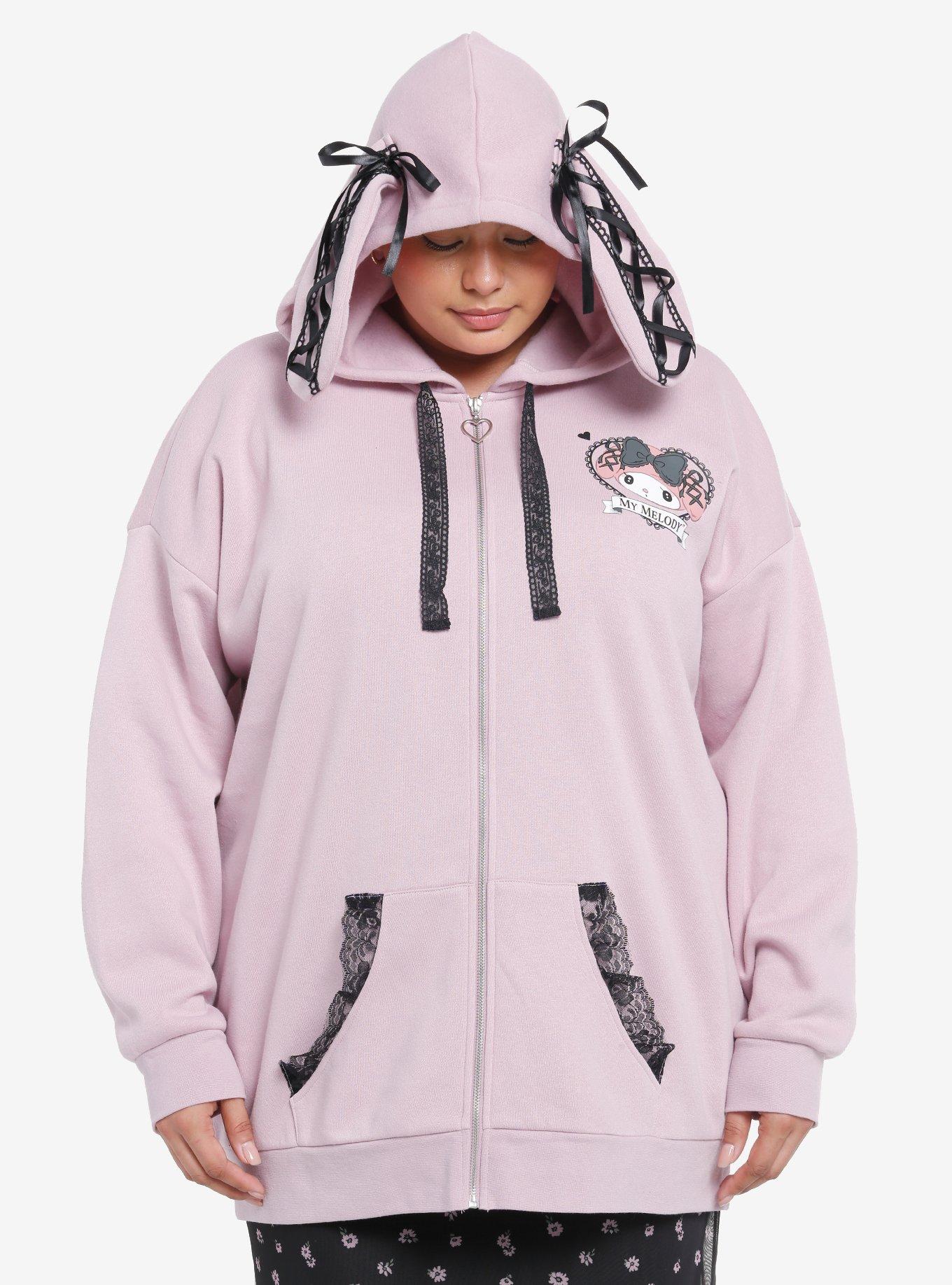 My Melody Lolita Lace 3D Ear Hoodie Plus Size Her Universe