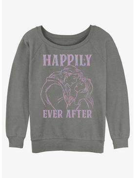 Disney Beauty And The Beast Happily Ever After Womens Slouchy Sweatshirt, , hi-res