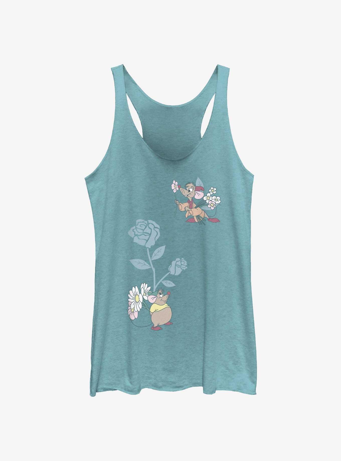Disney Cinderella Mice Flowers Womens Tank Top, , hi-res