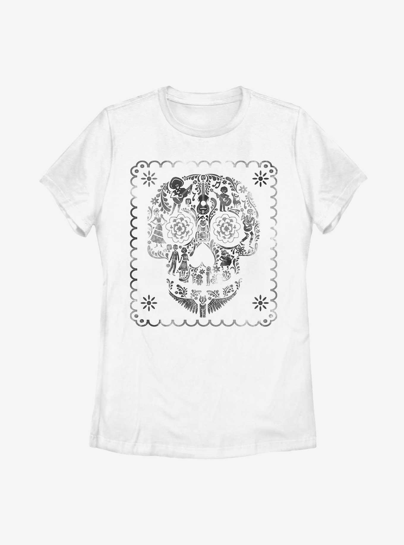 Disney Pixar Coco Sugar Skull Fill Womens T-Shirt, , hi-res