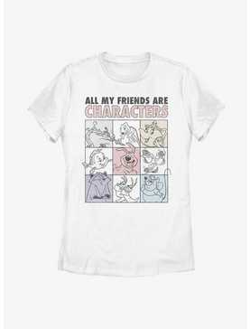 Disney Princess All My Friends Are Characters Womens T-Shirt, , hi-res