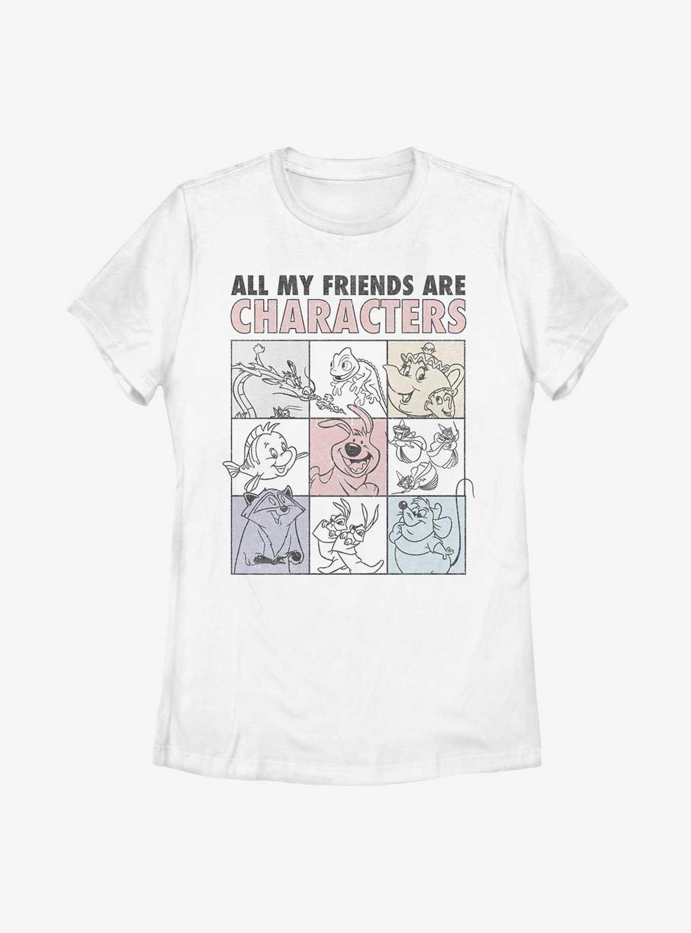 Disney Princess All My Friends Are Characters Womens T-Shirt, , hi-res