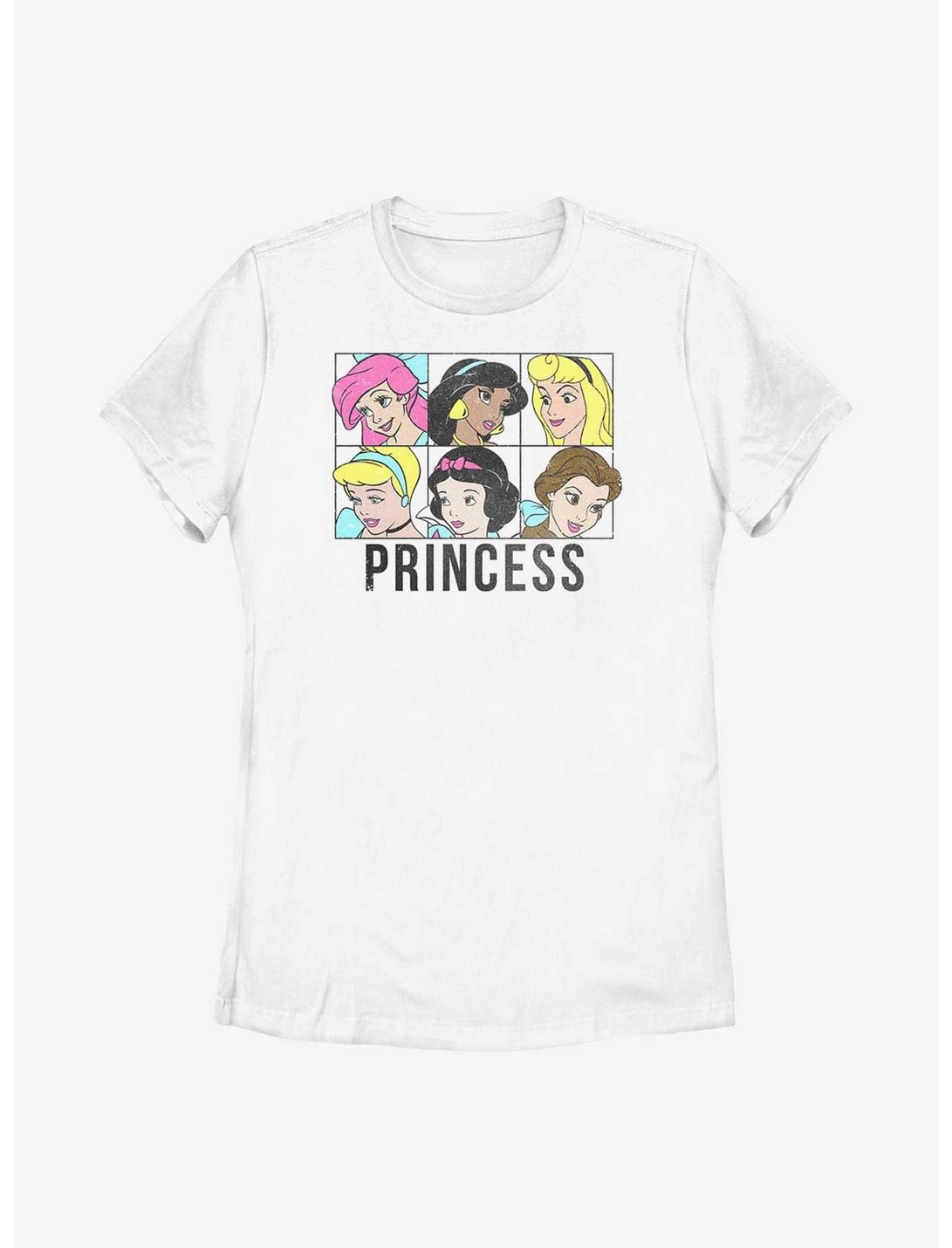 Disney Princess Squares Womens T-Shirt, WHITE, hi-res