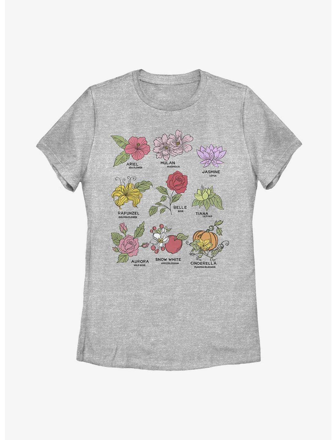 Disney Princess Flowers Womens T-Shirt, ATH HTR, hi-res