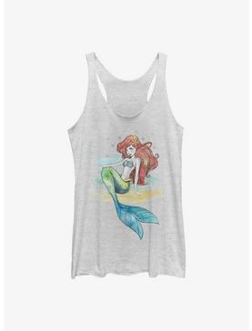 Disney The Little Mermaid Ariel Watercolor Womens Tank Top, , hi-res