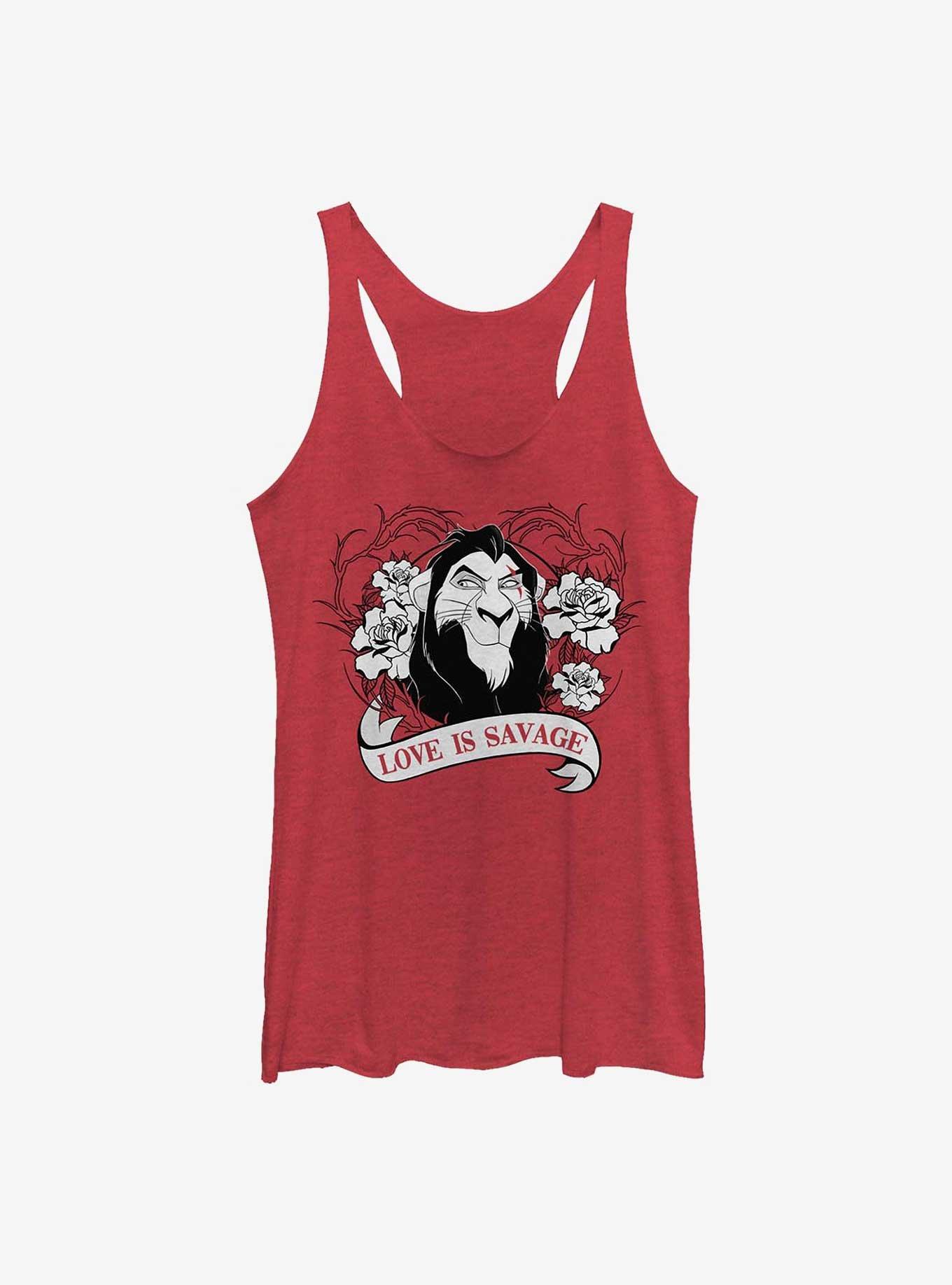Disney The Lion King Love Is Savage Scar Womens Tank Top, , hi-res