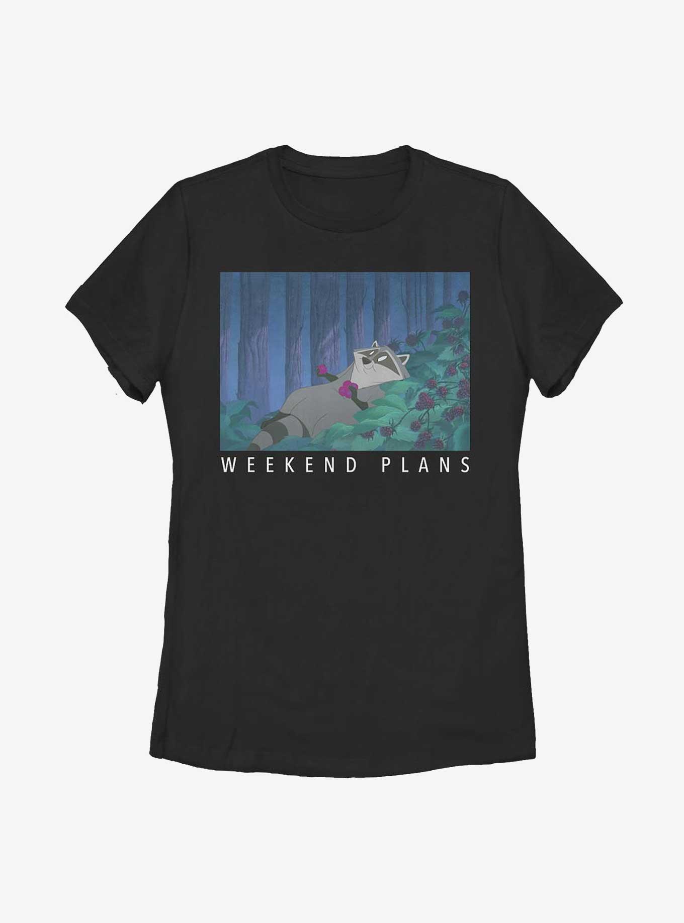 Disney Pocahontas Meeko Weekend Plans Womens T-Shirt, , hi-res