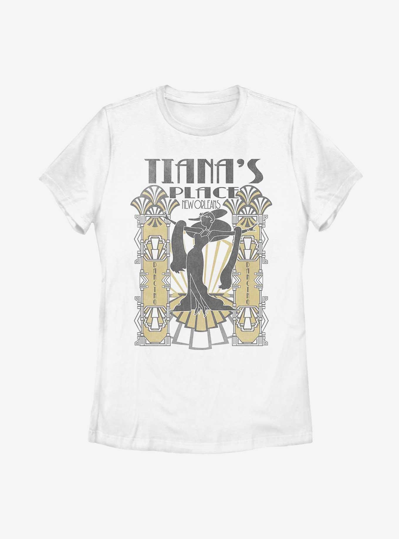 Disney Princess And The Frog Art Deco Tiana's Place Womens T-Shirt