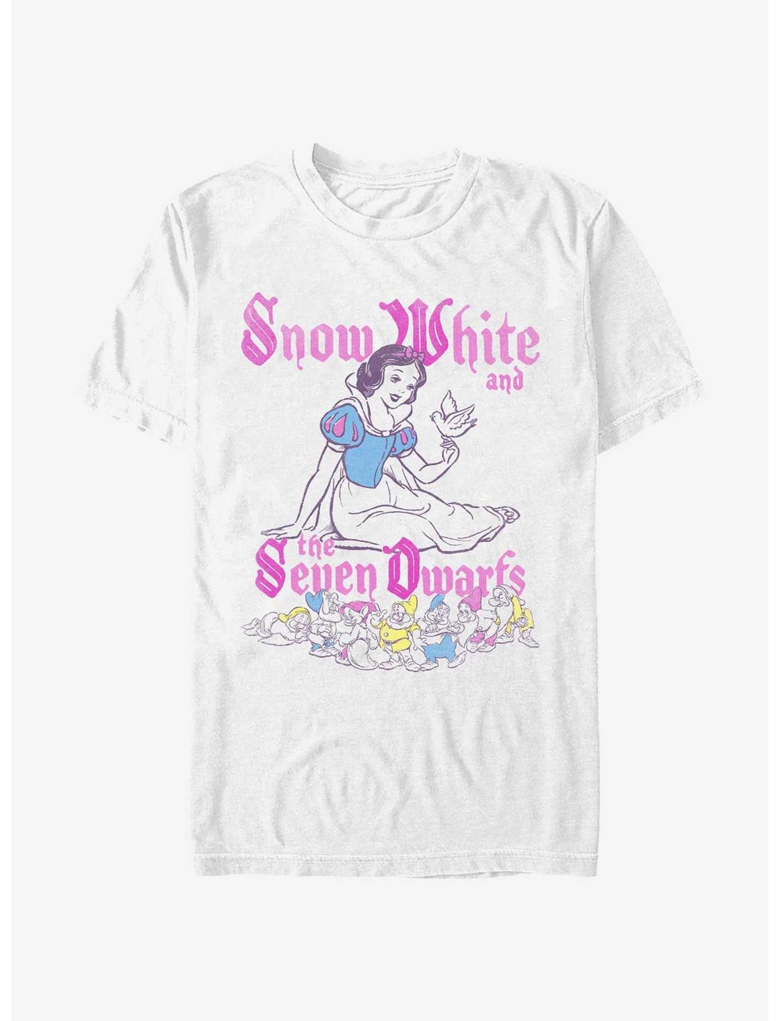 Disney Snow White And The Seven Dwarfs Pop Art T-Shirt, WHITE, hi-res