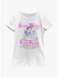 Disney Snow White And The Seven Dwarfs Pop Art Youth Girls T-Shirt, WHITE, hi-res