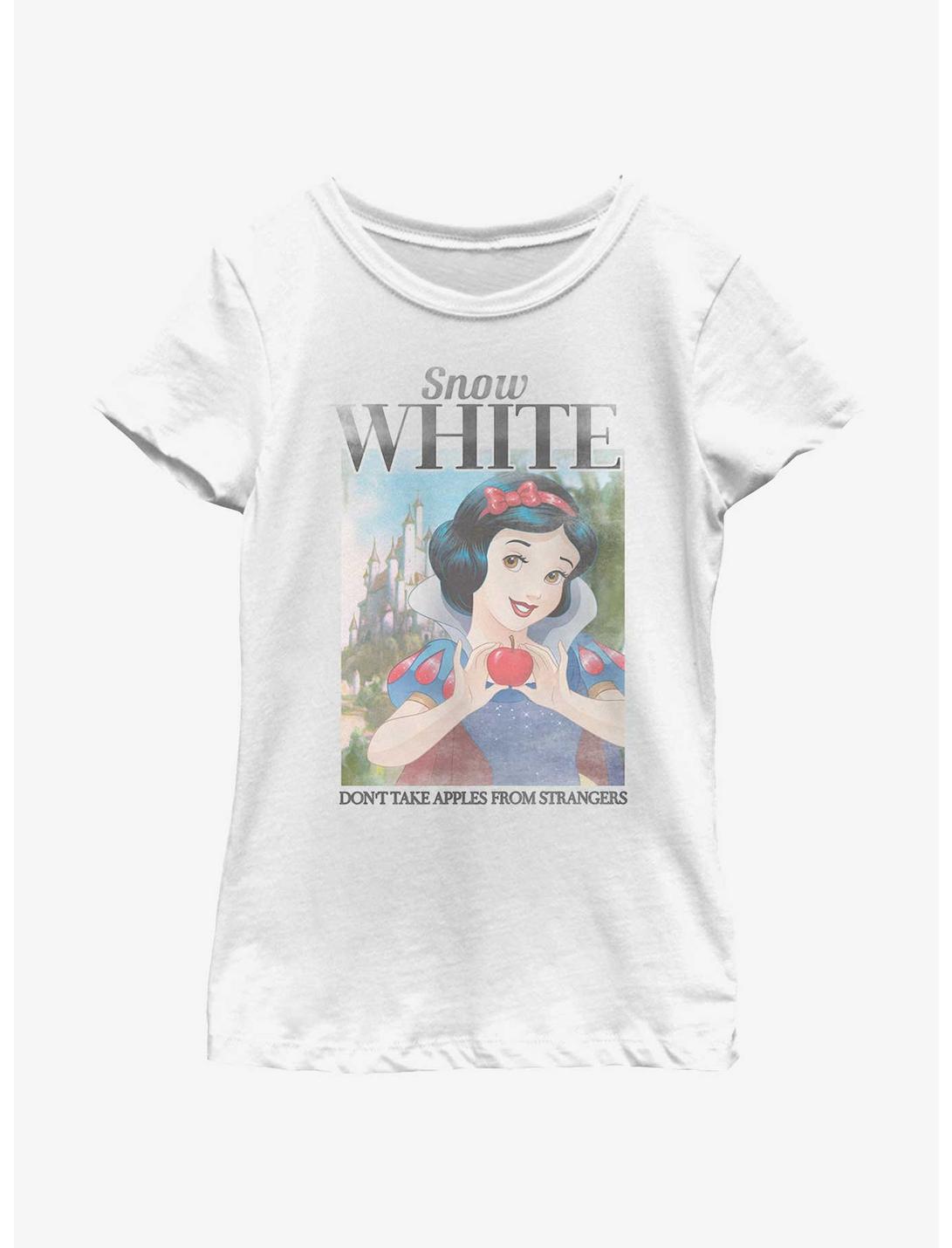 Disney Snow White And The Seven Dwarfs Apples Poster Youth Girls T-Shirt, WHITE, hi-res