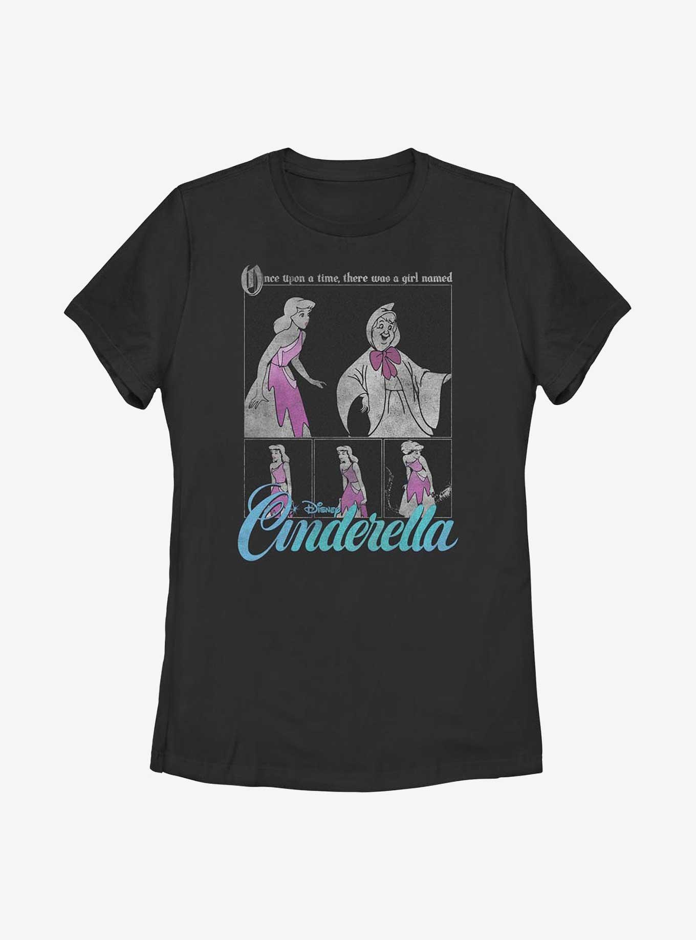 Disney Cinderella Once Upon A Time Womens T-Shirt, BLACK, hi-res