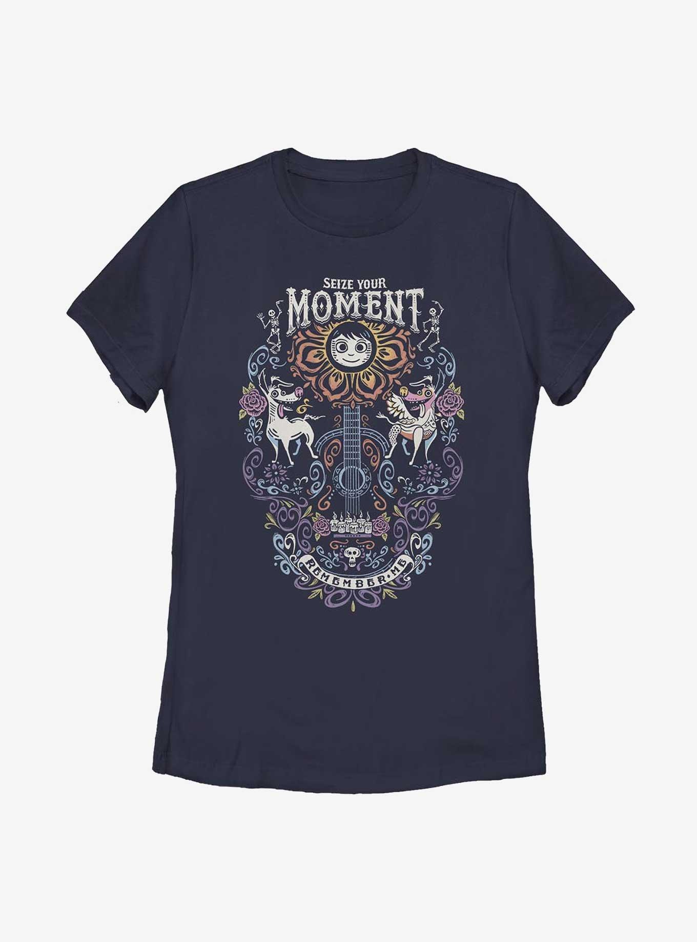 Disney Pixar Coco Seize Your Moment Womens T-Shirt, NAVY, hi-res