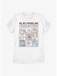 Disney Princess All My Friends Are Characters Womens T-Shirt, WHITE, hi-res