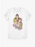 Disney Princess Portraits Womens T-Shirt, WHITE, hi-res