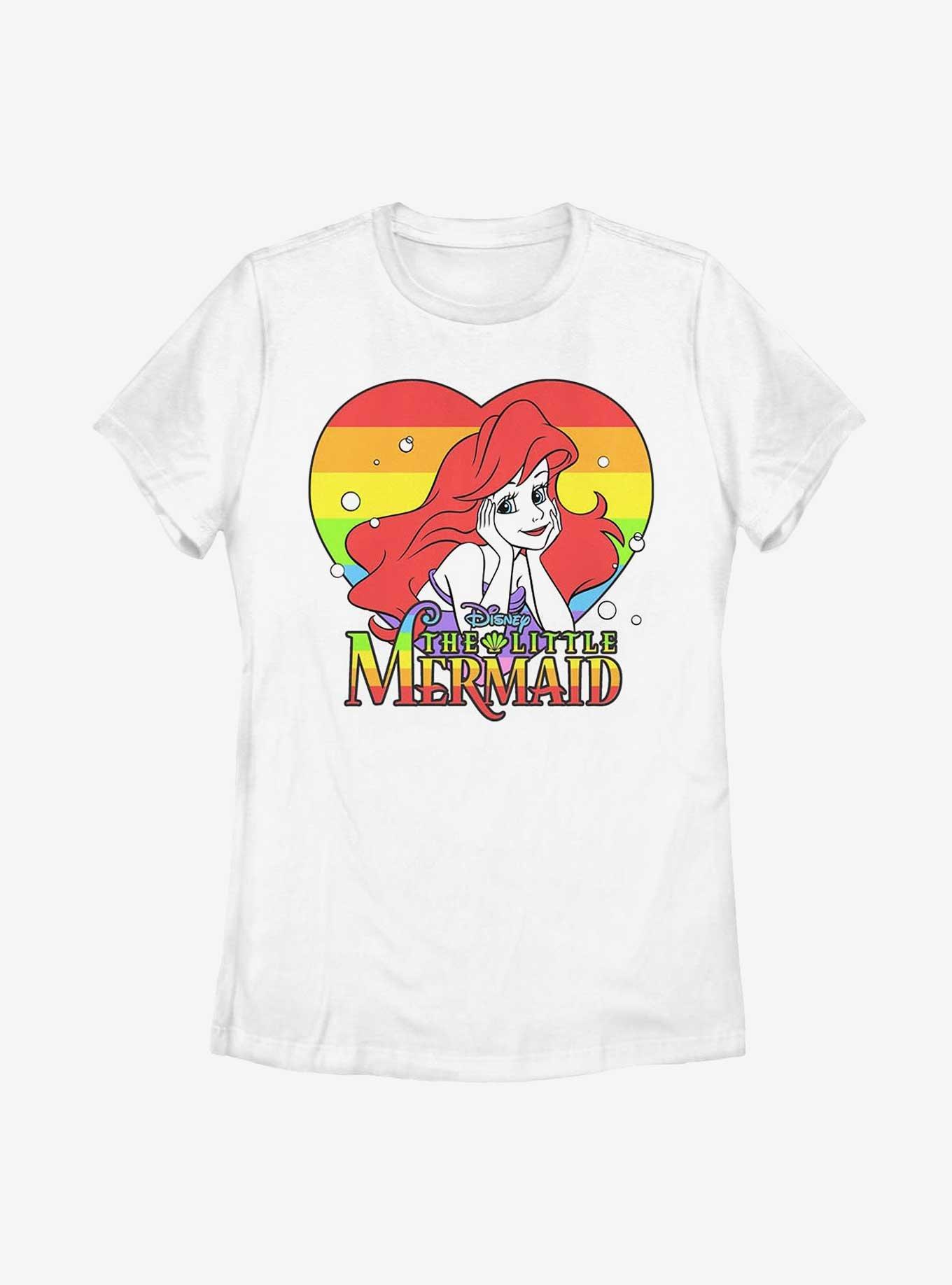 Disney The Little Mermaid Rainbow Ariel T-Shirt, WHITE, hi-res