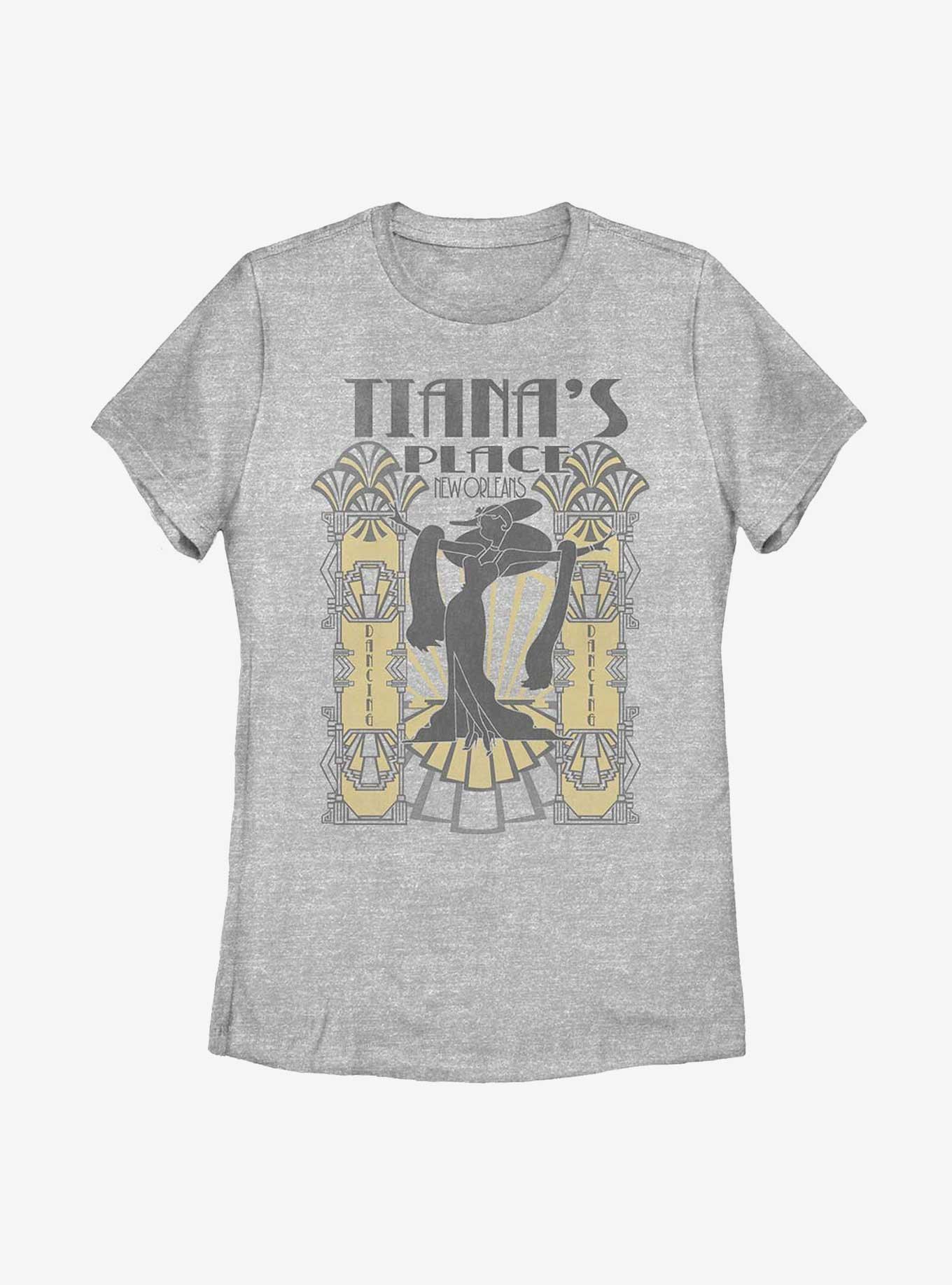 Disney Princess And The Frog Art Deco Tiana's Place Womens T-Shirt, ATH HTR, hi-res