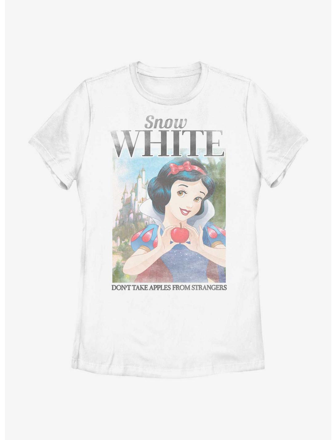 Disney Snow White And The Seven Dwarfs Apples Poster Womens T-Shirt, WHITE, hi-res