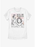 Disney Snow White And The Seven Dwarfs Heart Of Gold Sketch Womens T-Shirt, WHITE, hi-res