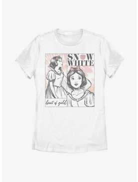 Disney Snow White And The Seven Dwarfs Heart Of Gold Sketch Womens T-Shirt, , hi-res