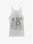 Disney Snow White And The Seven Dwarfs Heart Of Gold Sketch Womens Tank Top, WHITE HTR, hi-res