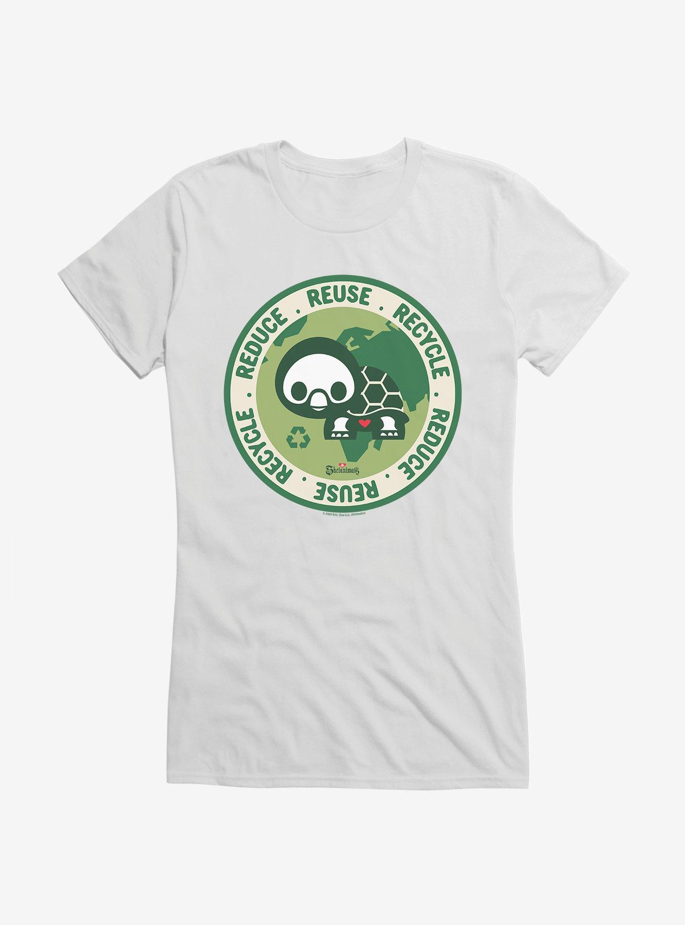 Skelanimals Pudge Reduce Reuse Recycle Girls T-Shirt, , hi-res