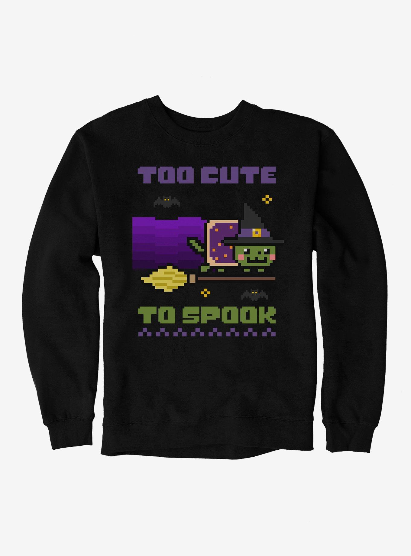 Nyan Cat Too Cute To Spook Sweatshirt, , hi-res