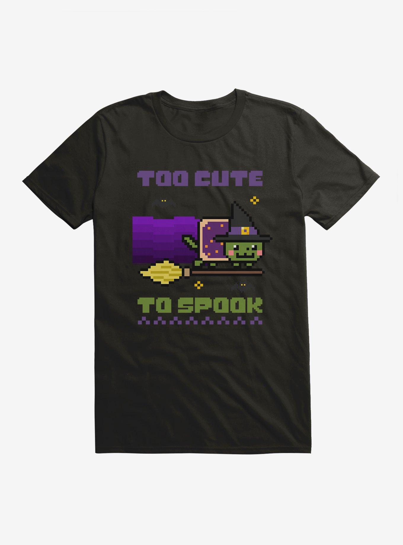 Nyan Cat Too Cute To Spook T-Shirt, , hi-res