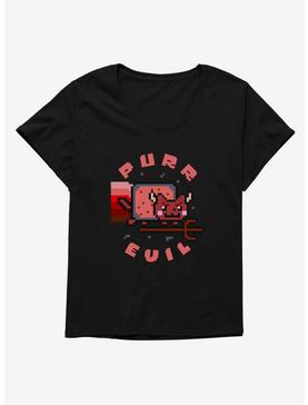 Nyan Cat Purr Evil Girls T-Shirt Plus Size, , hi-res
