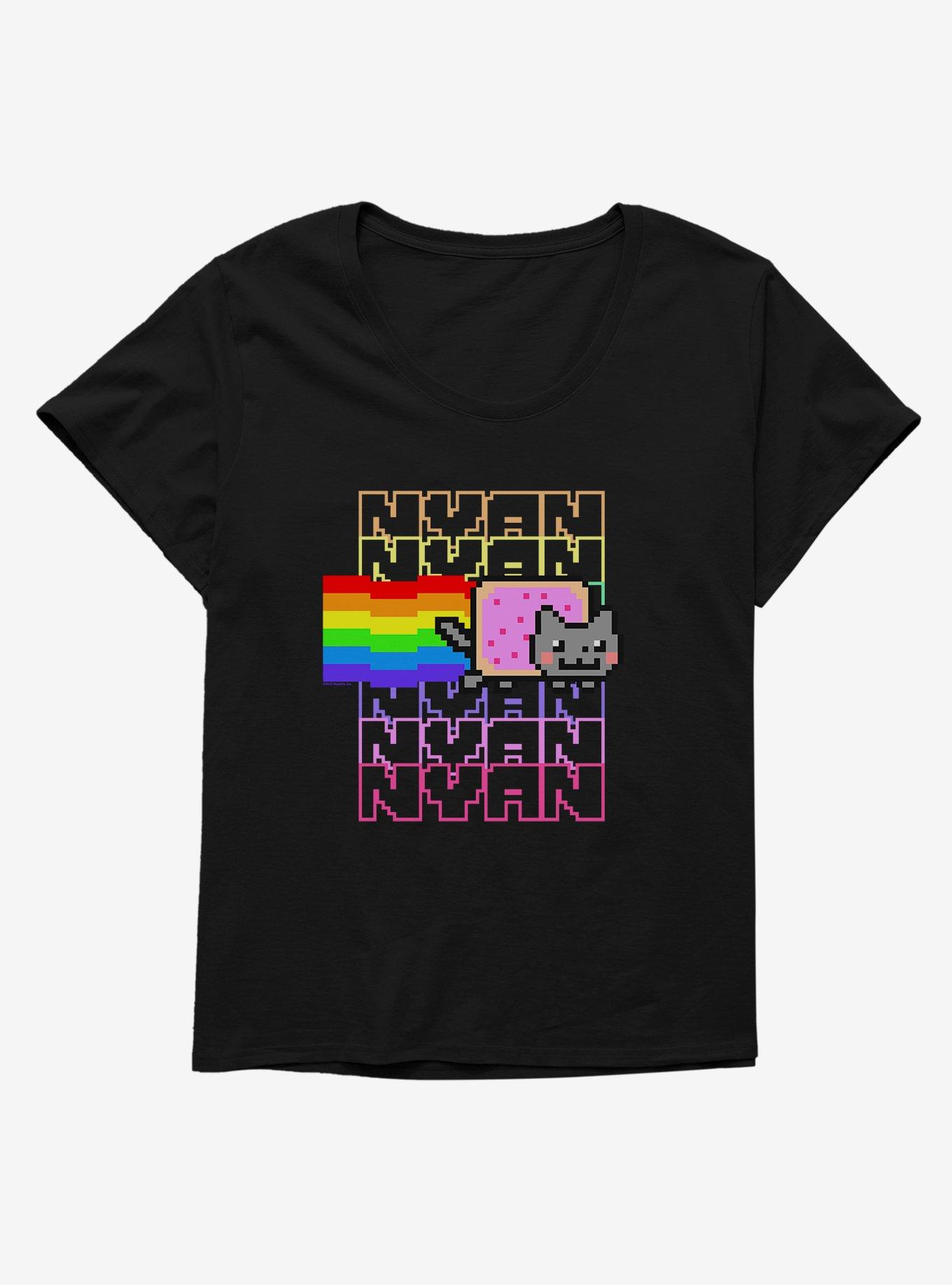 Nyan Cat Rainbow Girls T-Shirt Plus