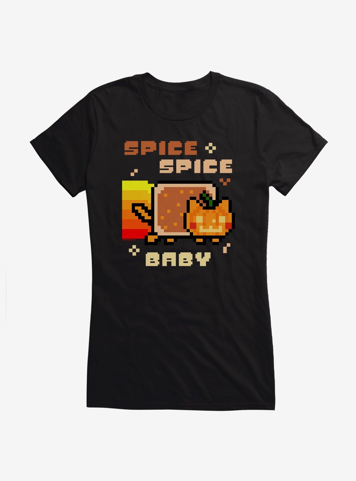 Nyan Cat Spice Spice Baby Girls T-Shirt, BLACK, hi-res