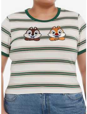 Disney Chip 'N Dale Stripe Baby Ringer T-Shirt Plus Size, , hi-res