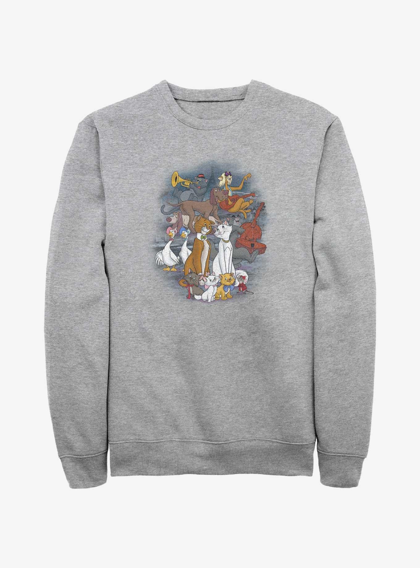 Disney The AristoCats All The Cats Sweatshirt, ATH HTR, hi-res