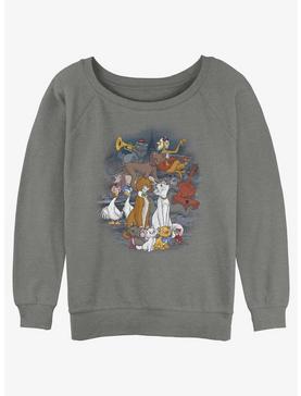 Disney The AristoCats All The Cats Girls Slouchy Sweatshirt, , hi-res