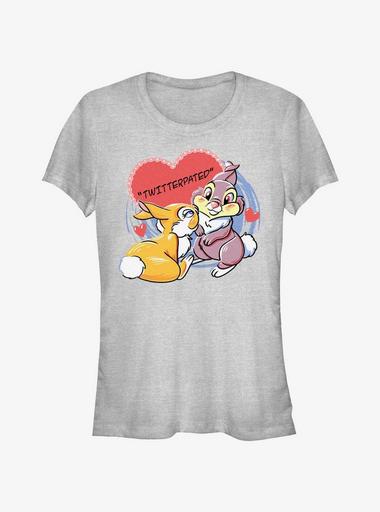 Disney Bambi Thumper Loves Miss Bunny Twitterpated Girls T Shirt