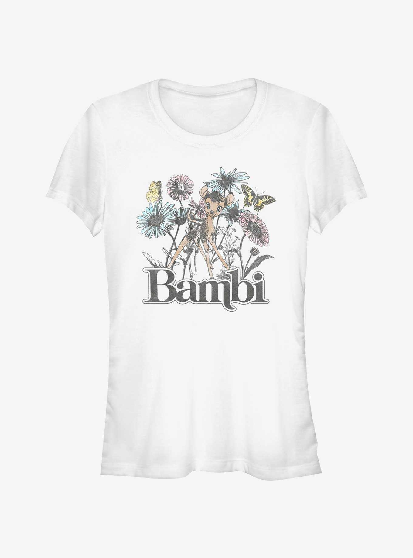 Disney Bambi Watercolor Floral Girls T-Shirt, , hi-res