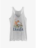 Disney Bambi Forest Friends Logo Girls Tank, WHITE HTR, hi-res