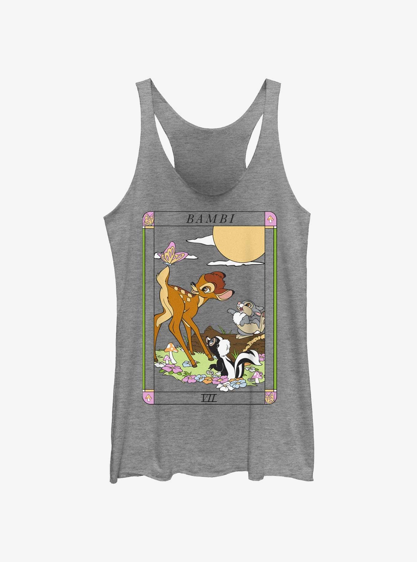 Disney Bambi and Friends Flower & Thumper Card Girls Tank, GRAY HTR, hi-res