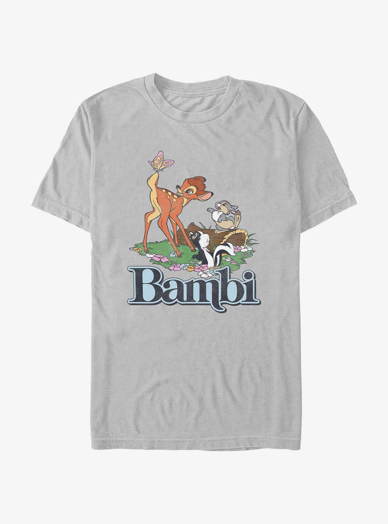Disney Bambi Forest Friends Logo T-Shirt, SILVER, hi-res