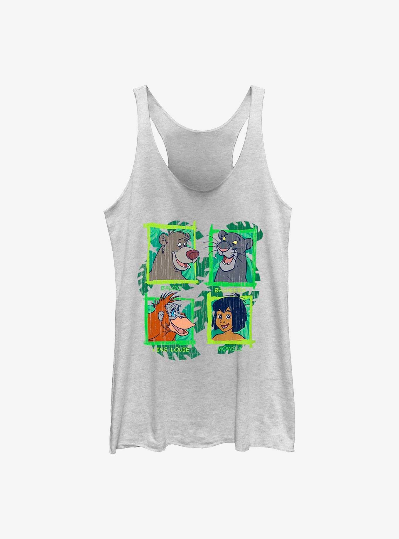 Disney The Jungle Book In The Jungle Girls Tank, WHITE HTR, hi-res