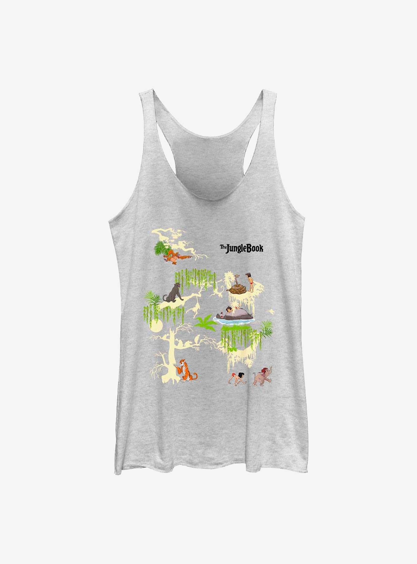 Disney The Jungle Book Scene Squad Girls Tank, WHITE HTR, hi-res