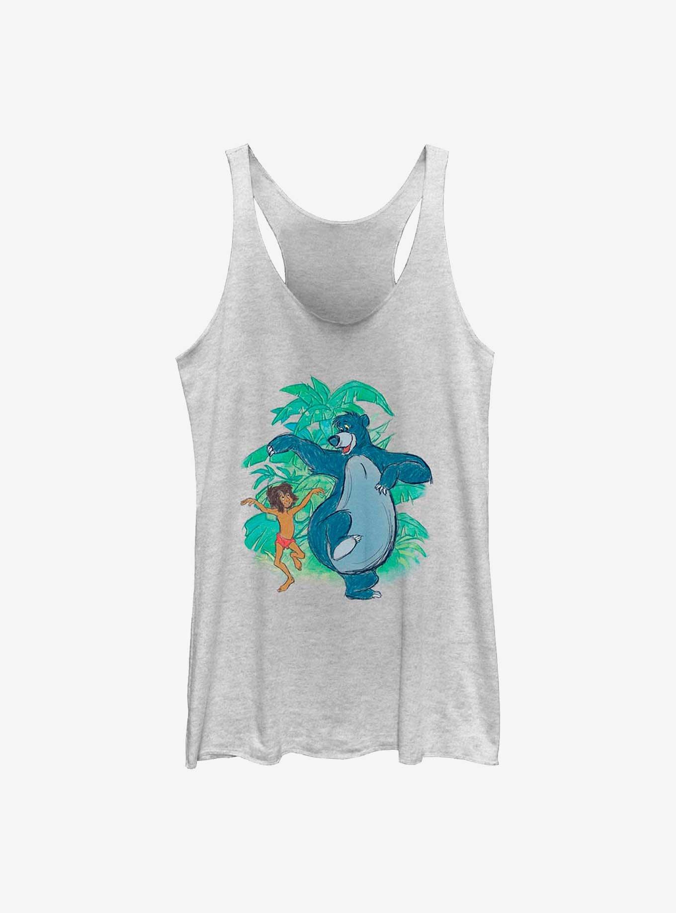 Disney The Jungle Book Sketch A Jungle Girls Tank, WHITE HTR, hi-res