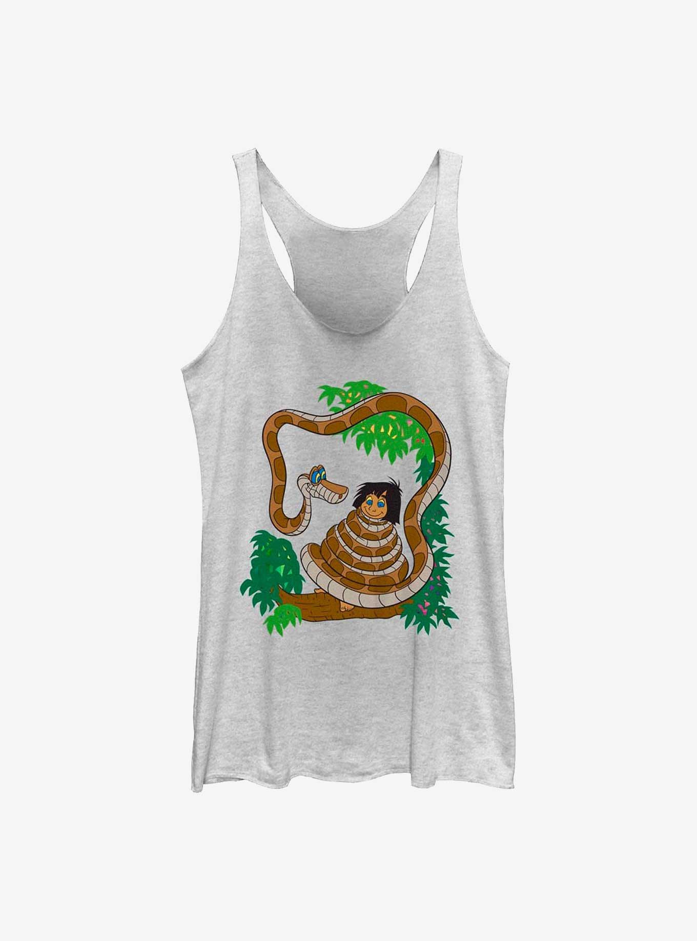 Disney The Jungle Book Snake In The Tree Girls Tank, WHITE HTR, hi-res