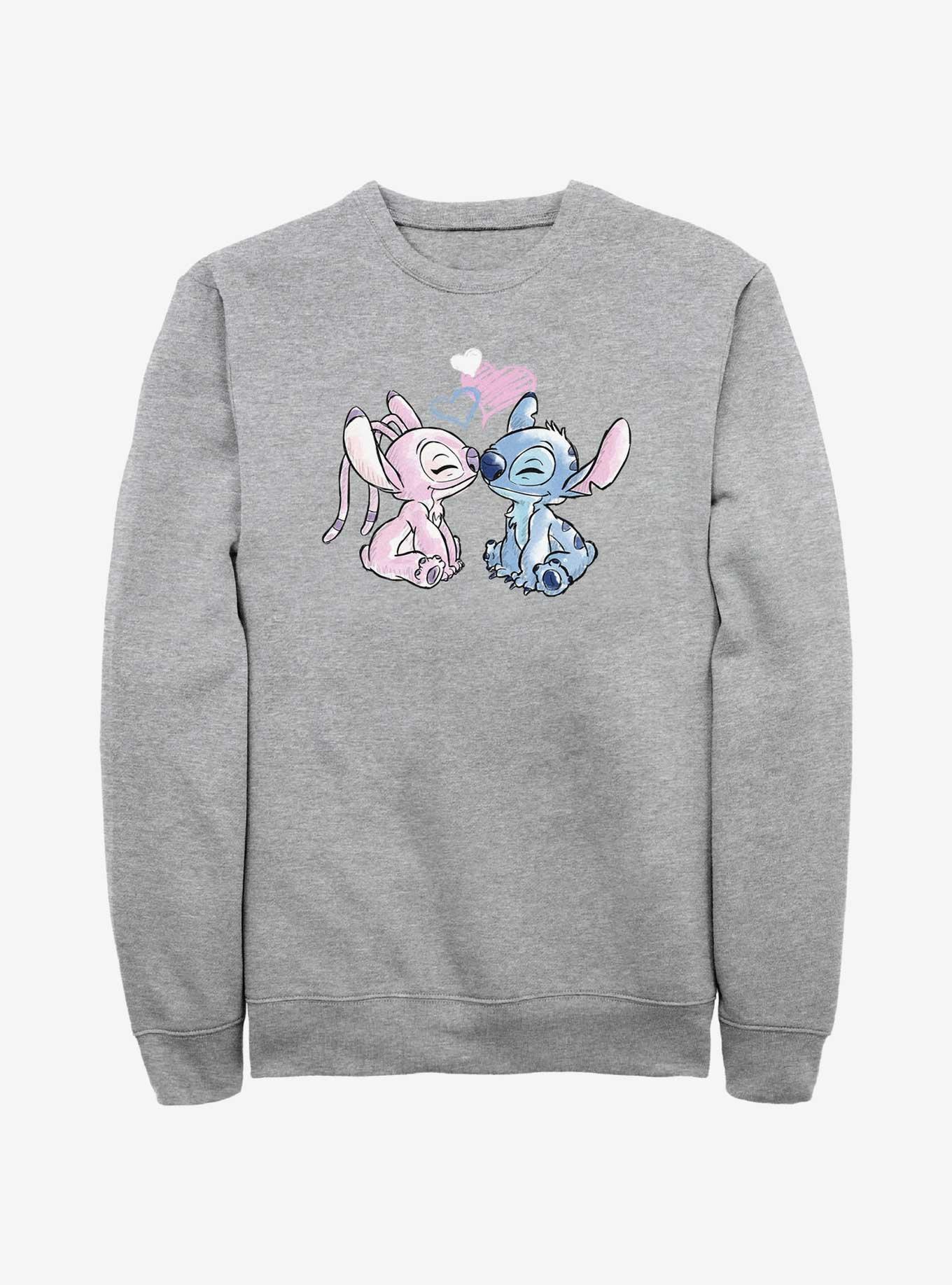 Official Disney Lilo & Stitch Angel Loves Stitch Sweatshirt