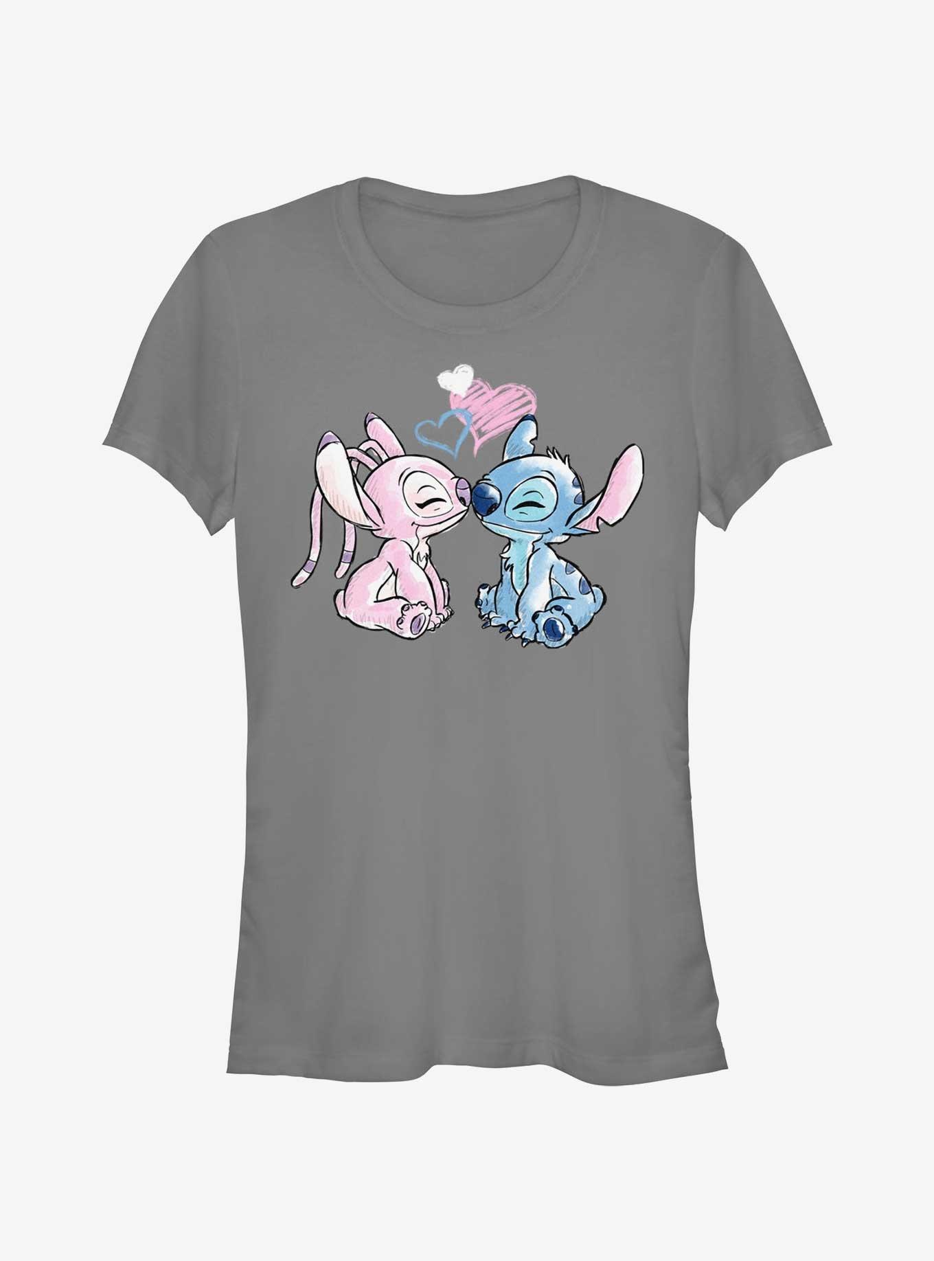 Disney Lilo & Stitch Angel Loves Stitch Girls T-Shirt, , hi-res